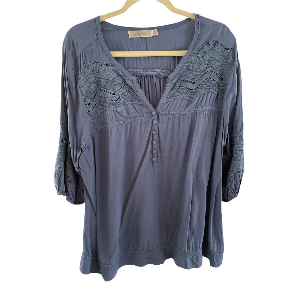 Solitaire 3X plus size blouse